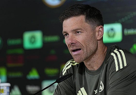 Xabi Alonso, durante su rueda de prensa previa al duelo ante el Espanyol.