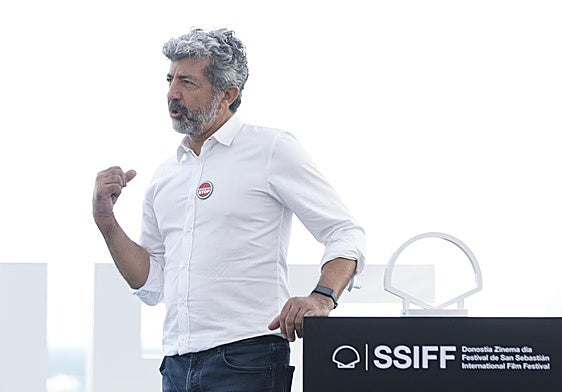 El director Alberto Rodríguez en el Festival de San Sebastián.