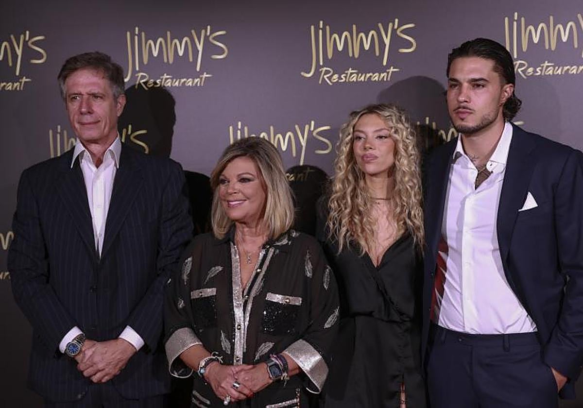 Carlo Costanzia Di Costigliole, Terelu Campos, Alejandra rubio y Carlo Constanzia.
