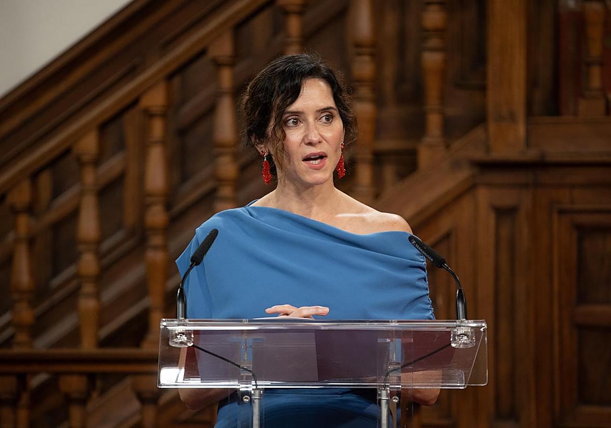 La presidenta de la Comunidad de Madrid, Isabel Díaz Ayuso.