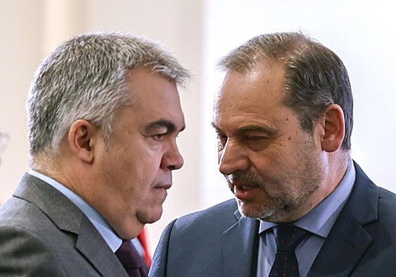 Los exdiputados socialistas, Santos Cerdán y Jose Luis Abalos