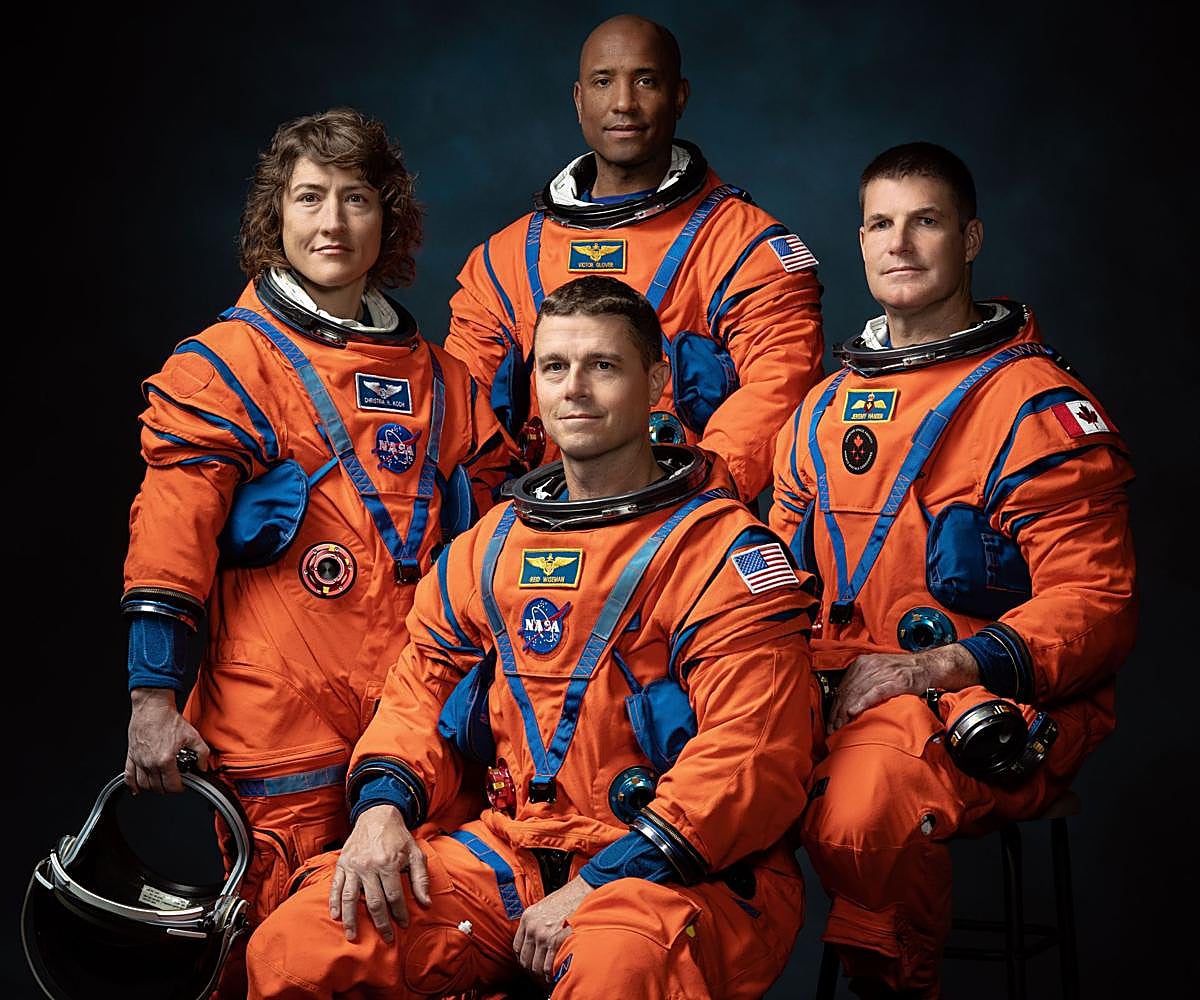 Los astronautas elegidos para la misión Artemis II.