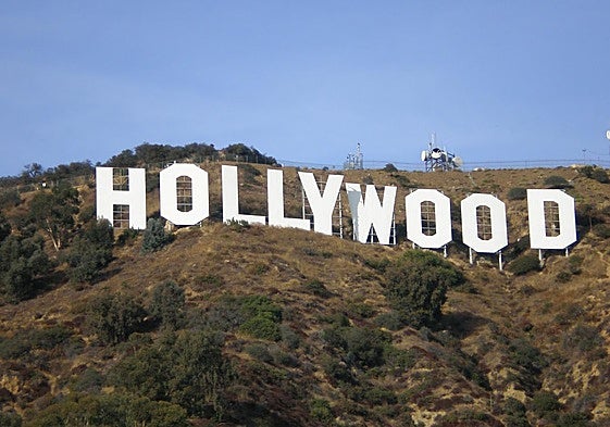 Las míticas letras de Hollywood en el Monte Lee en Los Angeles.