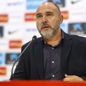 Chus Mateo, durante la rueda de prensa de presentación como nuevo seleccionador español de baloncesto.