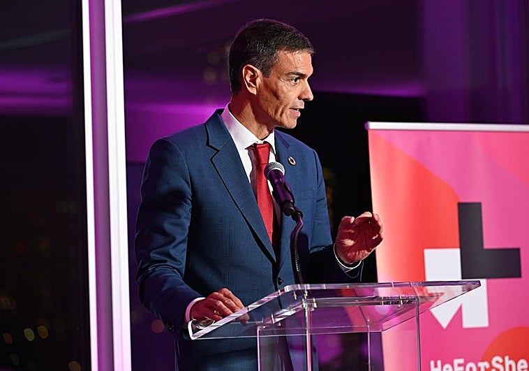 Pedro Sánchez asiste a la sesión de apertura del 80º período de sesiones de la ONU.