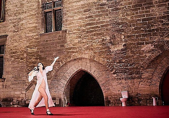 Liddell en escena en el Festival de Aviñón, que inauguró el año pasado.