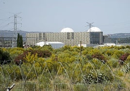 Vista de la central nuclear de Almaraz, Cáceres