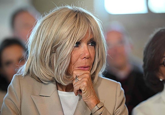 La mujer del presidente de Francia Brigitte Macron.
