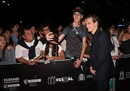 La alfombra naranja del Festival de San Sebastián.