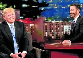 Donald Trump intervino en 2016 en el programa de Jimmy Kimmel.