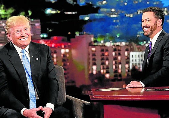 Donald Trump intervino en 2016 en el programa de Jimmy Kimmel.