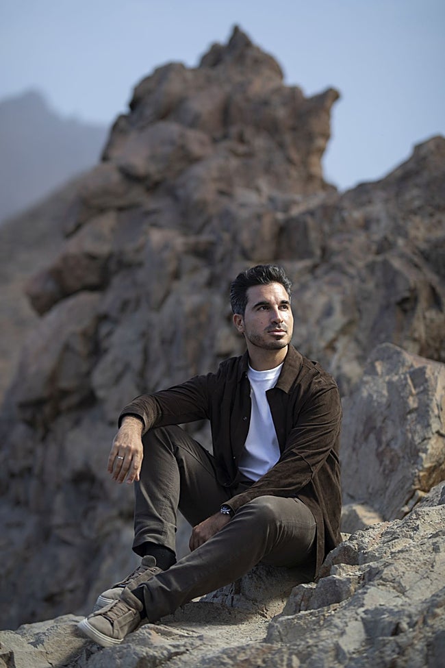 Javier Castillo en el Teide.