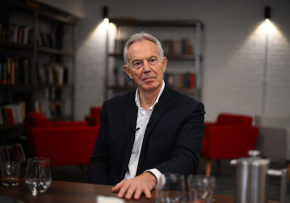 Tony Blair en Londres.