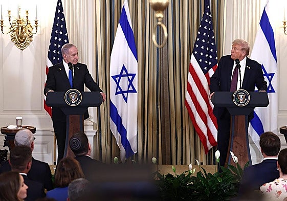 Donald Trump y Benjamín Netanyahu, en la Casa Blanca.