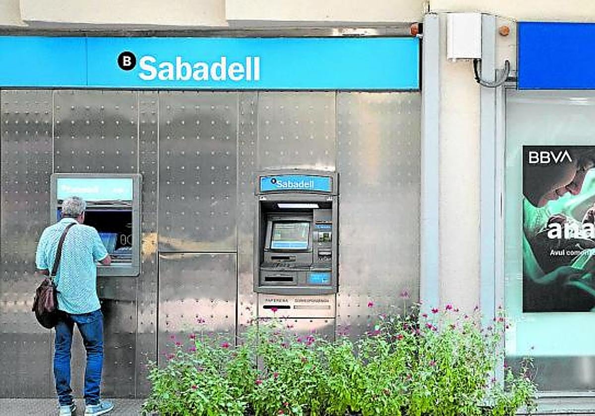Una oficina del Banco Sabadel.