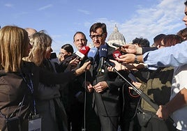 Salvador Illa, president de la Generalitat, tras su audiencia privada con el papa