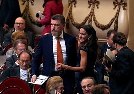 Telma Ortiz, hermana de la reina Letizia, y Robert Gavin.