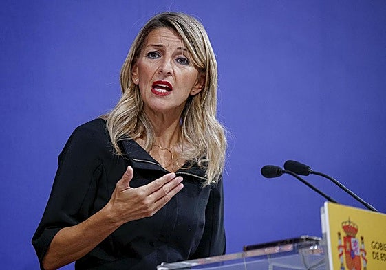 La vicepresidenta segunda, Yolanda Díaz.