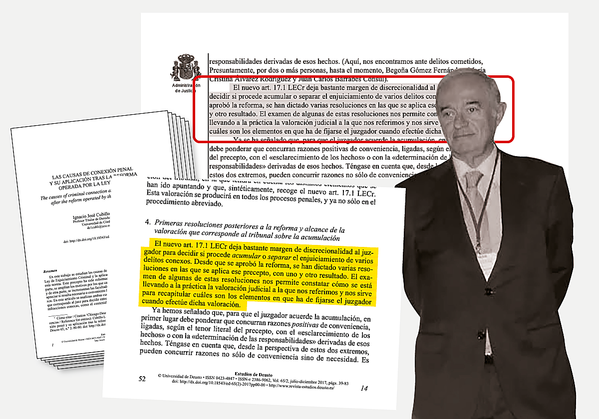 Captura del trabajo académico al que plagia Peinado