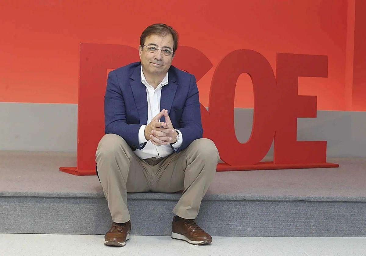 Guillermo Fernández Vara, en la sede del PSOE extremeño, en mayo de 2023.