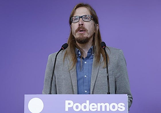El portavoz de Podemos, Pablo Fernández.