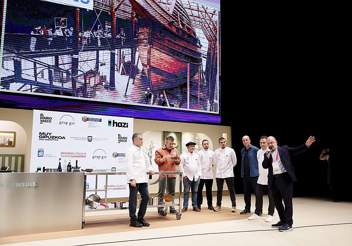 Josean Alija, Xavier Agote, Roberto Ruiz, Gorka Rico, Javier Rivero, Aitor Arregi, Pablo Loureiro y Benjamín Lana.