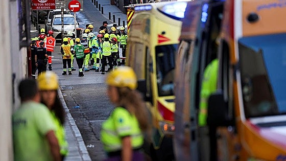 Rescatan los cuerpos de los cuatro desaparecidos en el derrumbe de un edificio en obras en Madrid