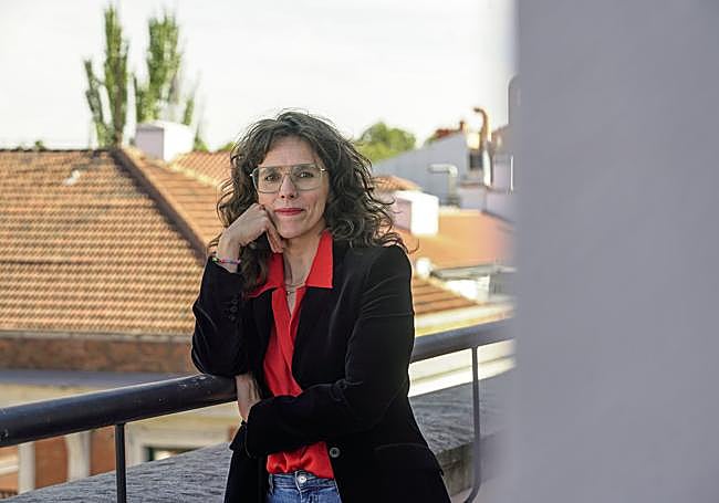 Mar Gómez Glez, momentos antes de la entrevista en Madrid