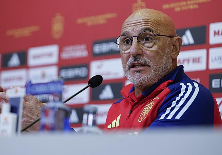 Luis de la Fuente, durante su rueda de prensa previa al duelo ante Georgia.