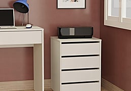 Todo en orden con estas cajoneras para despacho y dormitorio
