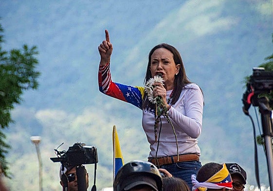 María Corina Machado, premiada con el Nobel de la Paz en 2025.