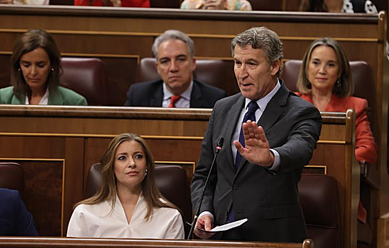 El líder del PP, Alberto Núñez Feijóo