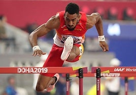 Orlando Ortega, durante los Mundiales de Doha en 2019.