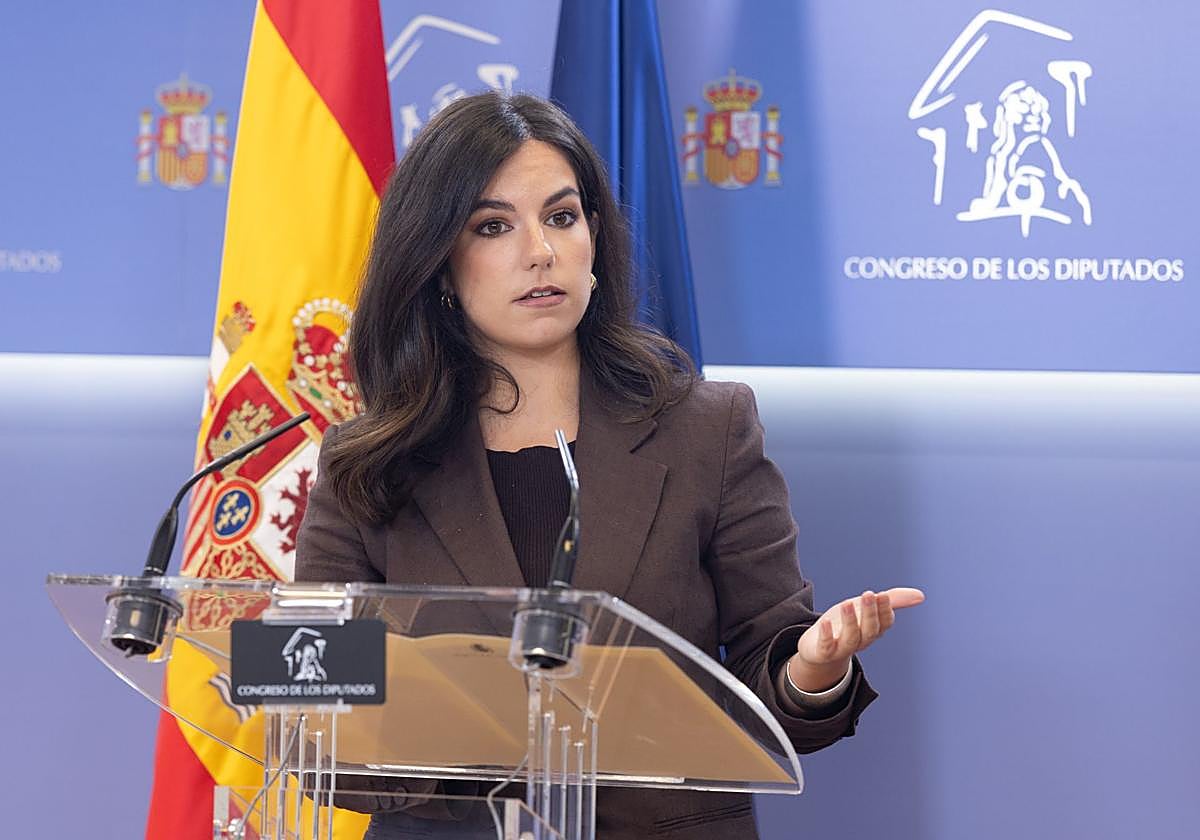 La portavoz de Vox en el Congreso, Pepa Millán.