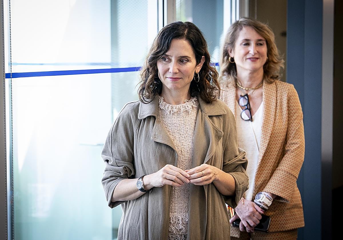 Isabel Díaz Ayuso este miércoles en Madrid.