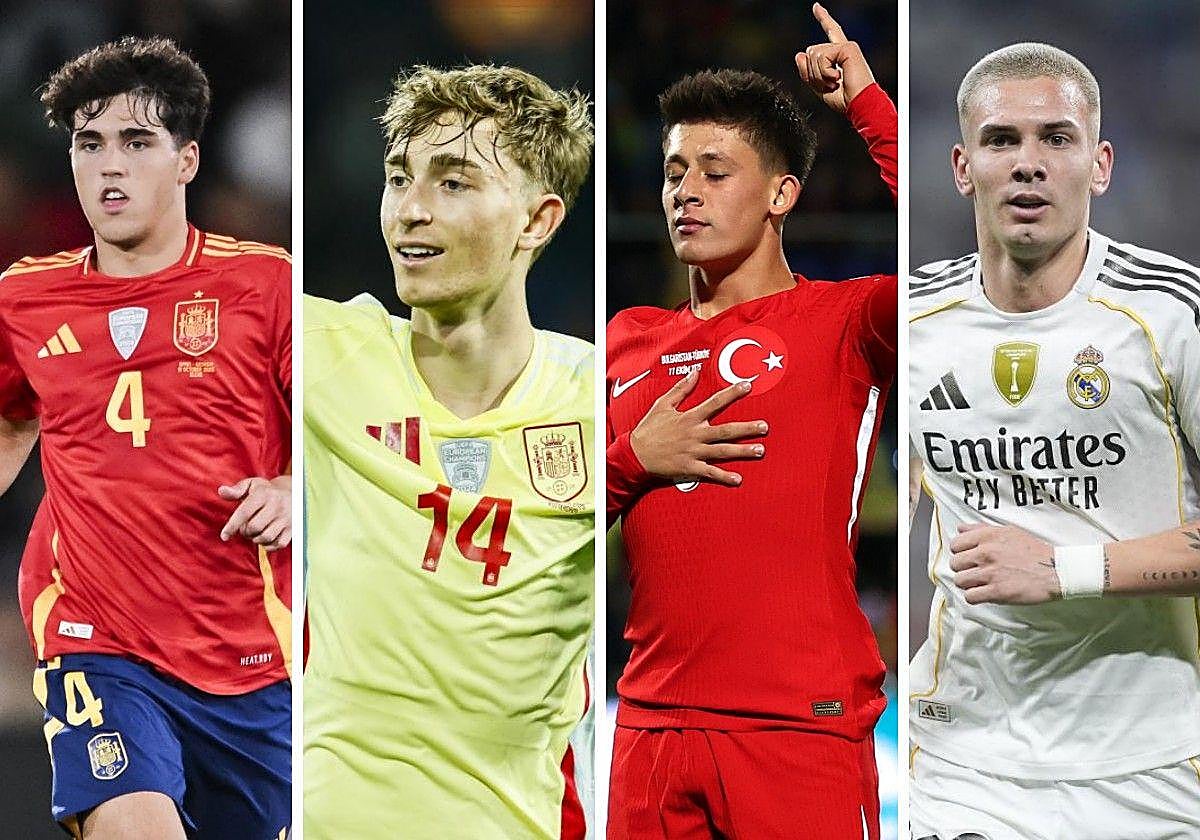 Pau Cubarsí, Dean Huijsen, Arda Güler and Franco Mastantuono.