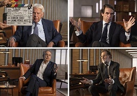 Los expresidentes Felipe González, José María Aznar, José Luis Rodríguez Zapatero y Mariano Rajoy.