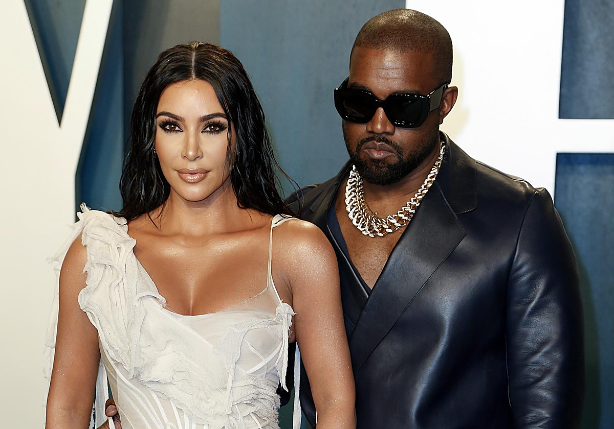 Kim Kardashian junto a su exmarido Kanye West