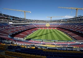 El Camp Nou sigue en obras.