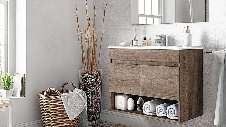 Renueva tu baño por poco dinero con estos muebles modernos y funcionales