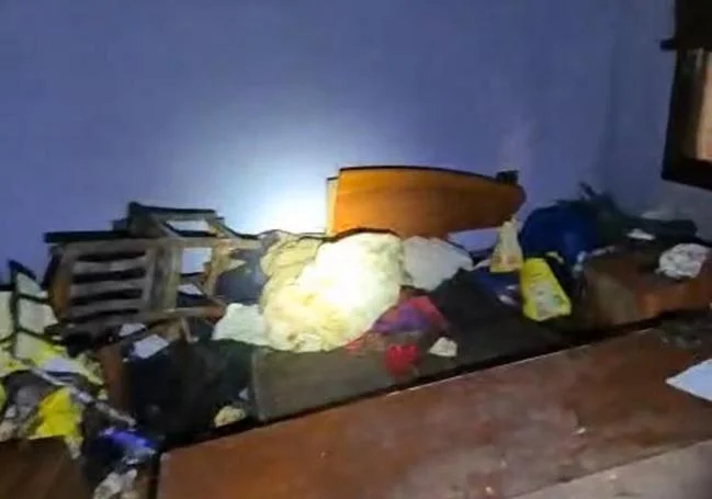 Habitación en la que fue encontrada la mujer.