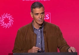 Pedro Sánchez, este sábado en el congreso de los socialistas europeos, en Ámsterdam