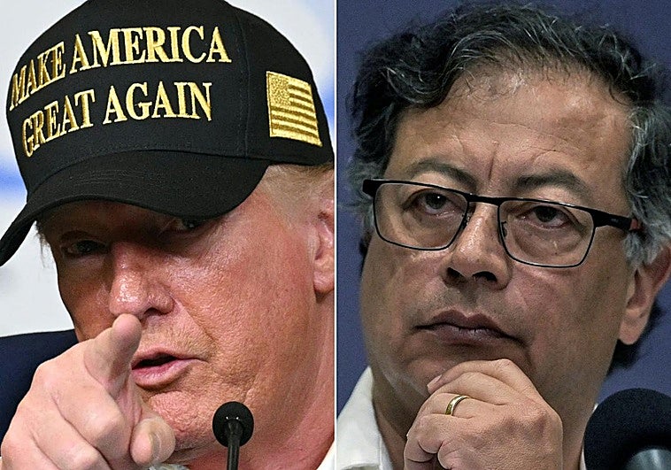Donald Trump y Gustavo Petro.