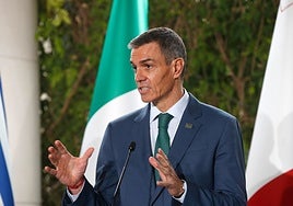 Sánchez, en una comparecencia ante los medios en Eslovenia, tras la cumbre del Med9 junto al resto de países mediterráneos de la Unión Europea