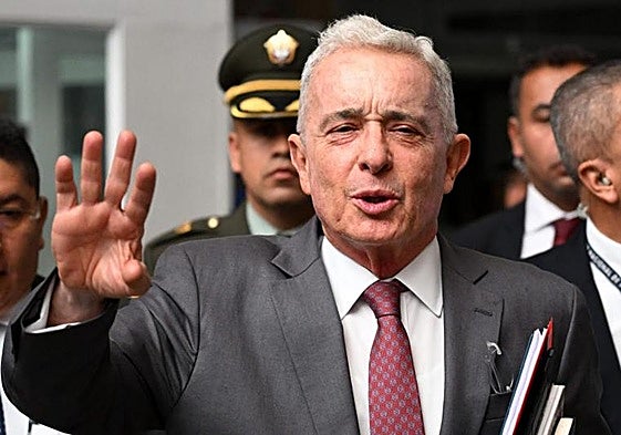El expresidente colombiano Álvaro Uribe, en una imagen de archivo.