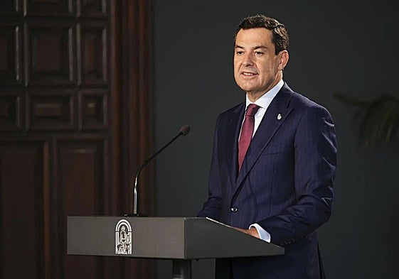 Juanma Moreno, presidente de la Junta de Andalucía.