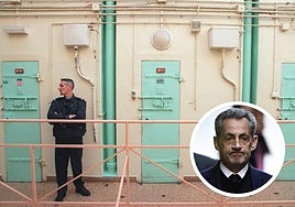 Vista de la prisión de alta seguridad de La Santé.