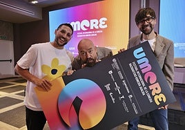 -Los humoristas Luis Piedrahita, Goyo Jiménez y Galder Varaspresentan en San Sebastián el primer Festival Internacional de Comedia.