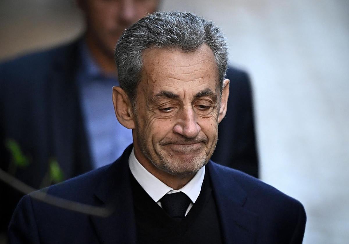 Nicolas Sarkozy, al ingresar el pasado martes en prisión.