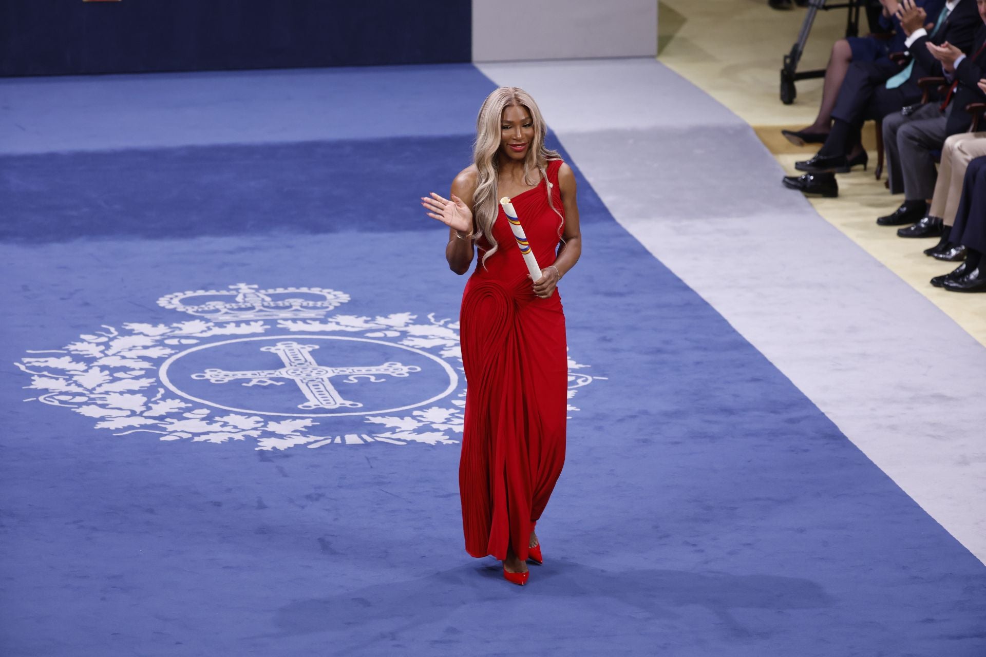 La tenista estadounidense Serena Williams tras recoger el Premio Princesa de Asturias de los Deportes.